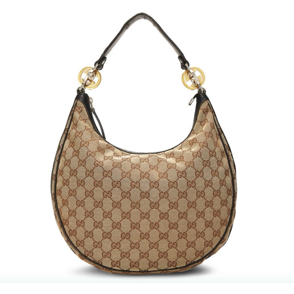 Excellent condition Vintage Gucci Canvas Hobo Bag Purse